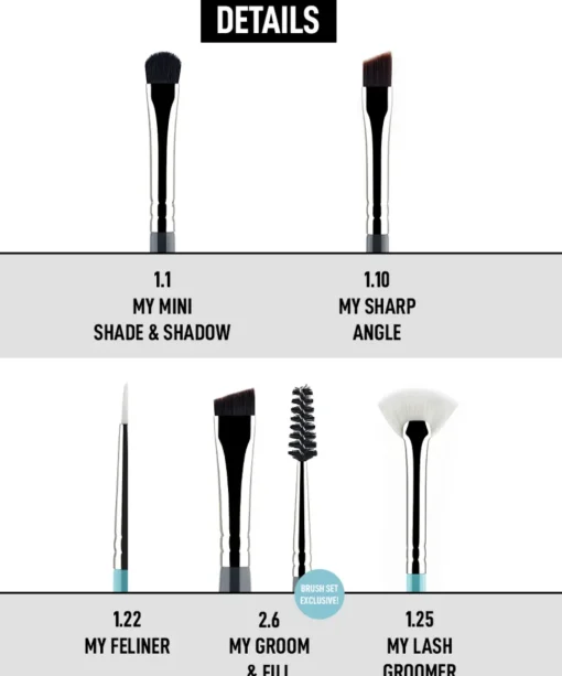 MYKITCO MY COMPLETE EYE BRUSH SET