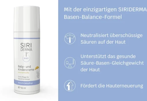 Siriderma Baby- u. Kindercreme - 150ml - Doppel-Pack
