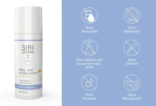 Siriderma Baby- u. Kindercreme - 150ml - Doppel-Pack