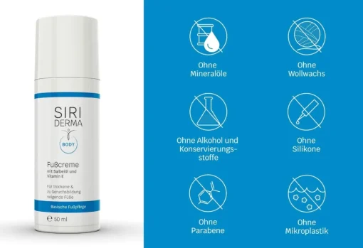 Siriderma Basische Fußcreme - 50ml