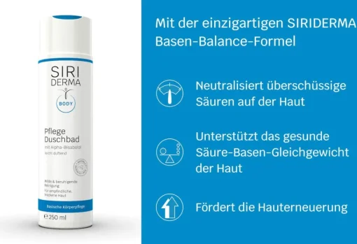 Siriderma Basisches Pflege-Duschbad - 250ml