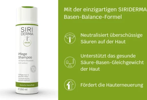 Siriderma Basisches Pflege-Shampoo - 250ml