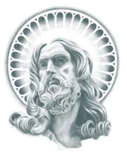 Tattooed Now! Temporary Tattoo - Realistic Jesus Portrait