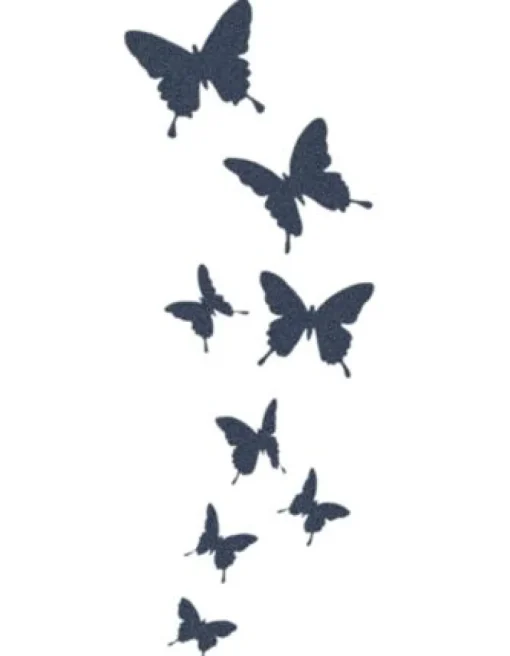 Tattooed Now! Temporary Tattoo - Flying Butterflies